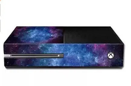 Five blue matte protective film skins for Xbox One console front panel customisation