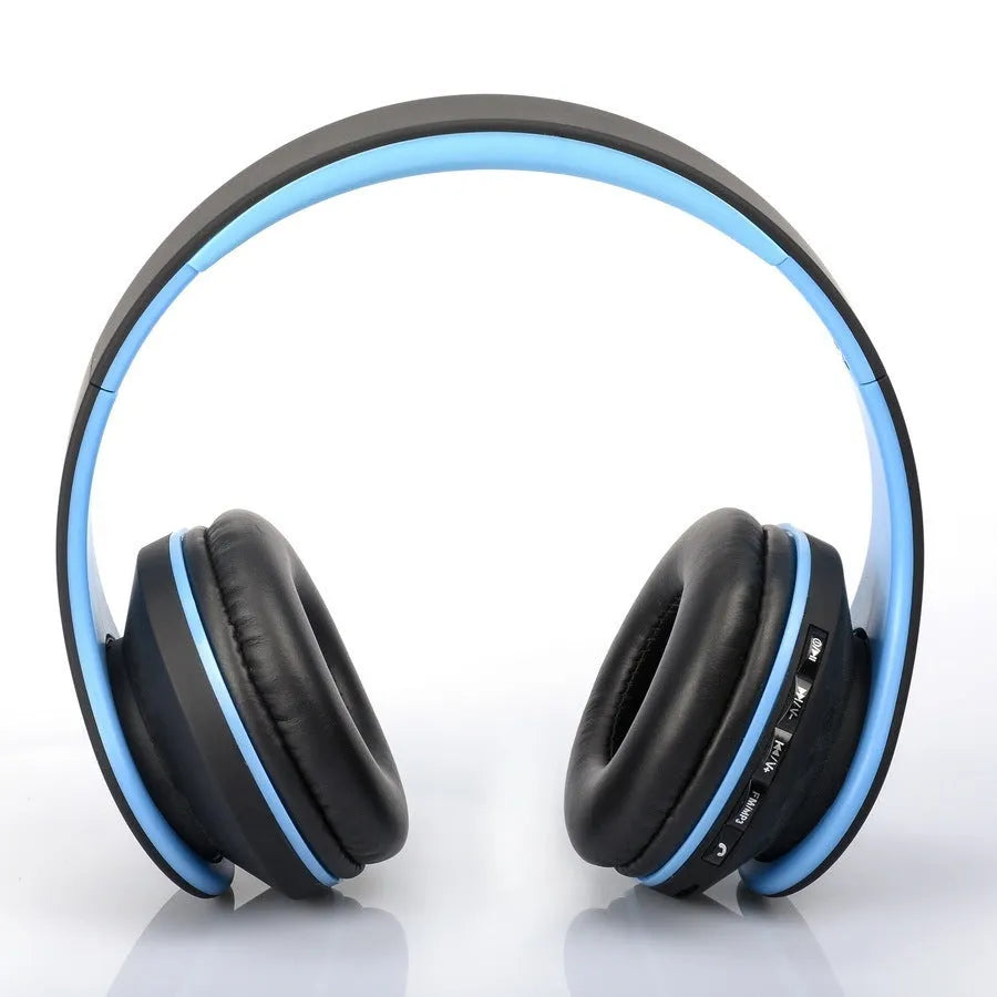 Wireless Bluetooth headset bilateral stereo black red over-ear headphones IPX3 waterproof