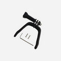 3D printed hard plastic FPV action camera expansion bracket with sponge padding
