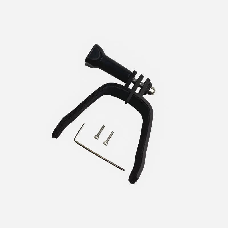 3D printed hard plastic FPV action camera expansion bracket with sponge padding