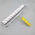 18-inch paint roller with extension handle and three brush heads in different hair lengths for wall painting