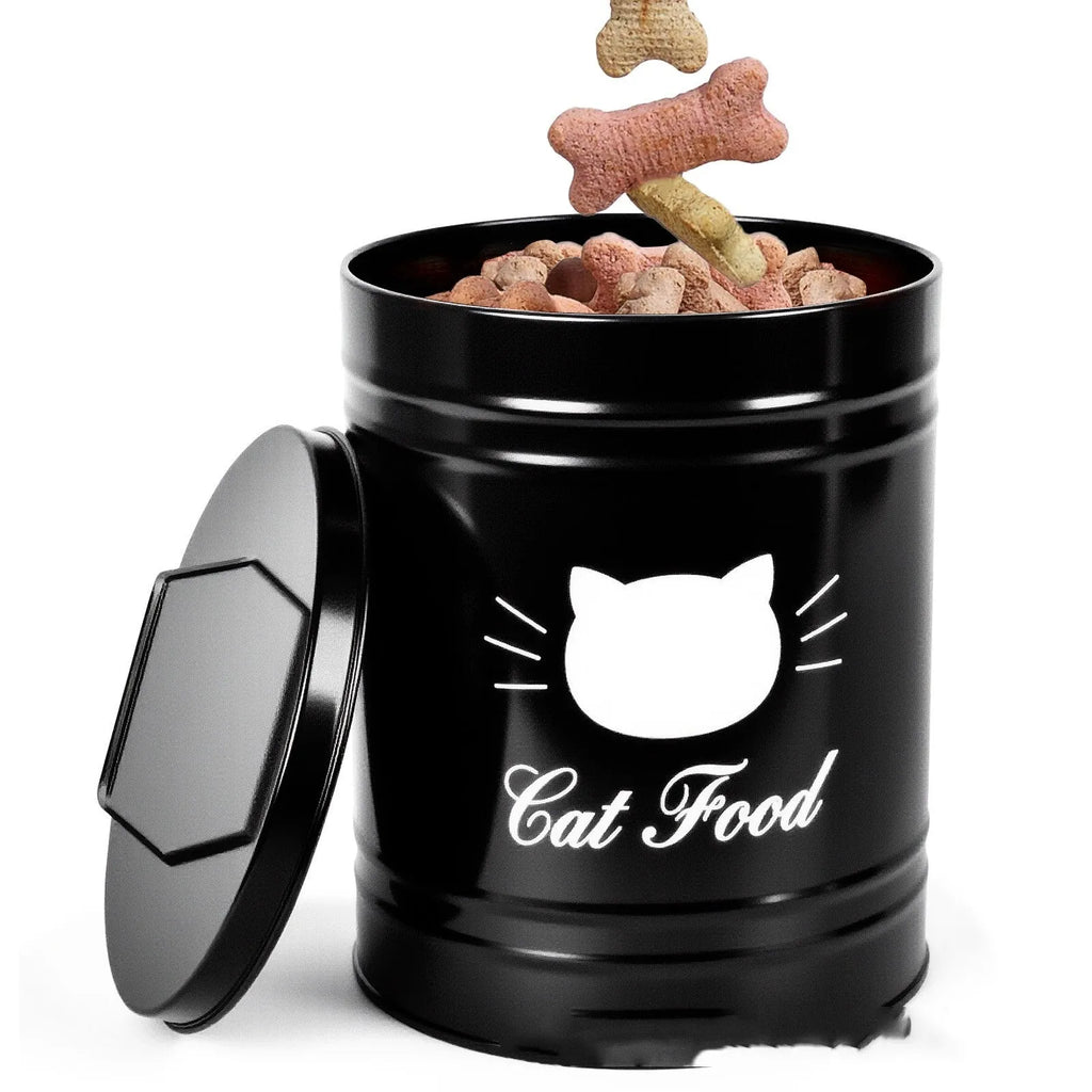 Round iron sheet moisture-proof storage can with 301-500ml capacity for pantry organisation