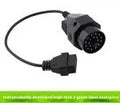 BMW OBD2 diagnostic adapter cable converting 20-pin connector to standard 16-pin OBD2 plug