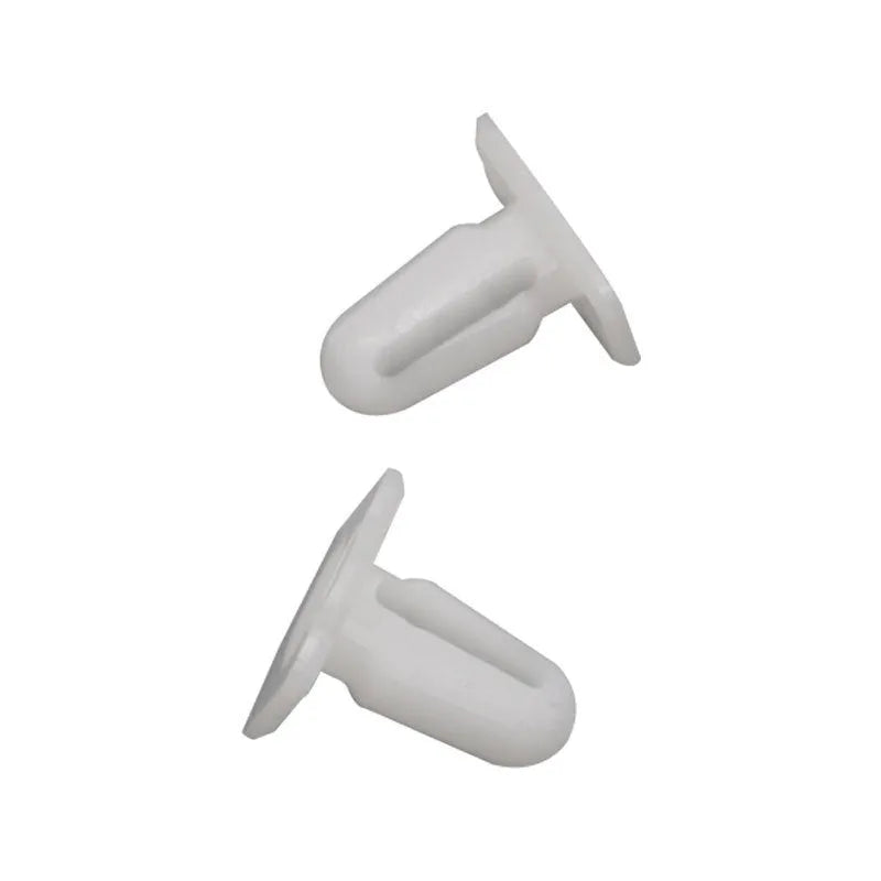 Pack of 60 grey PA66 plastic automotive push rivet clips for car trim fastening.