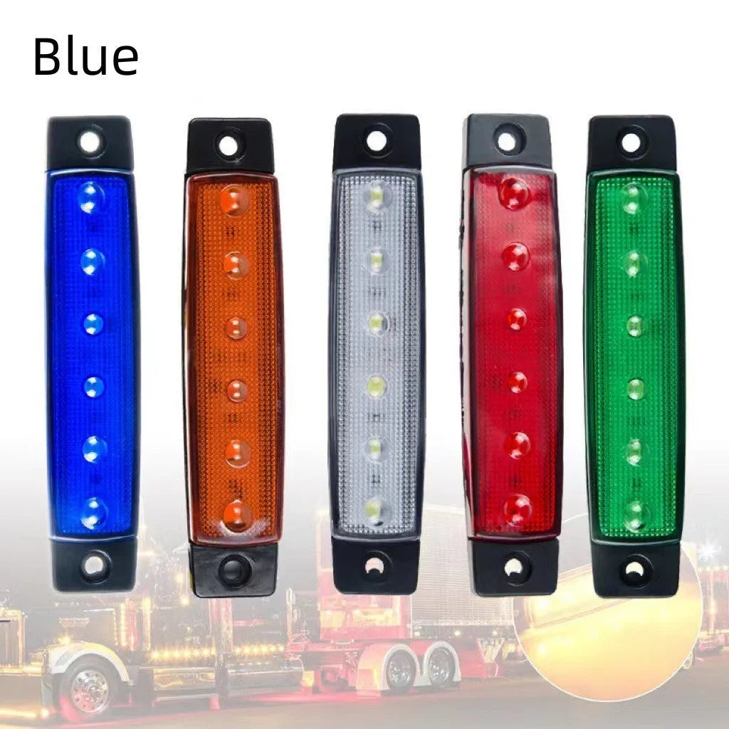Trailer side warning light in PVC housing with multiple colour options for vehicle modifications