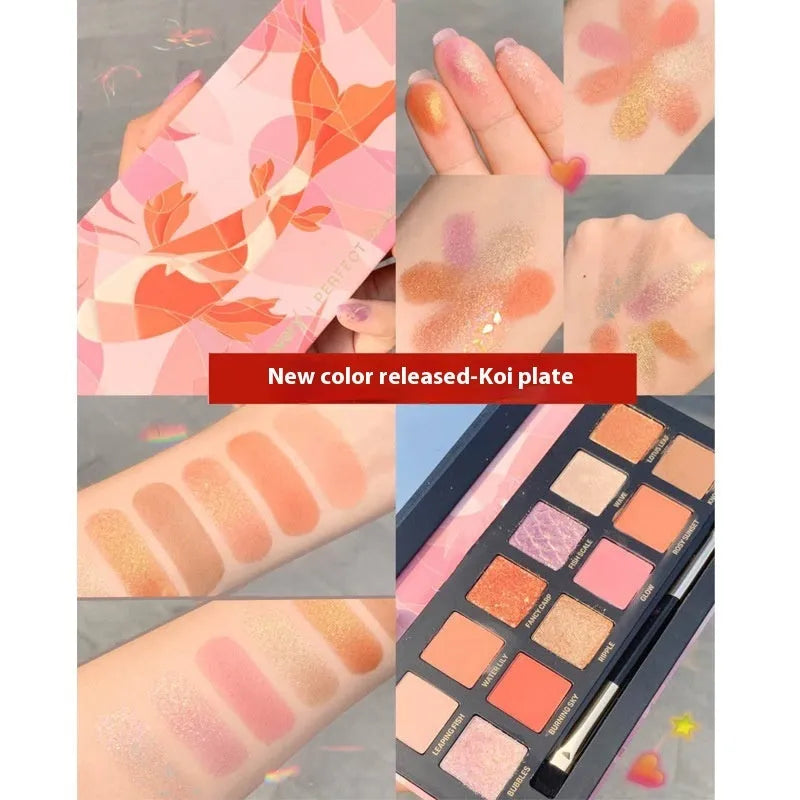Explorer twelve-colour animal eye shadow palette showing golden tiger, red fox, and spotted tiger designs