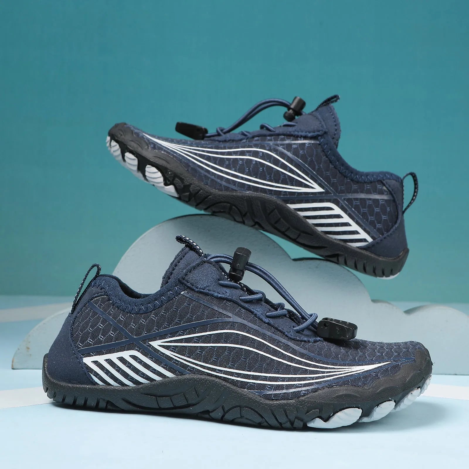 Children's quick-drying wading shoes with non-slip rubber soles for beach sports in multiple colour options