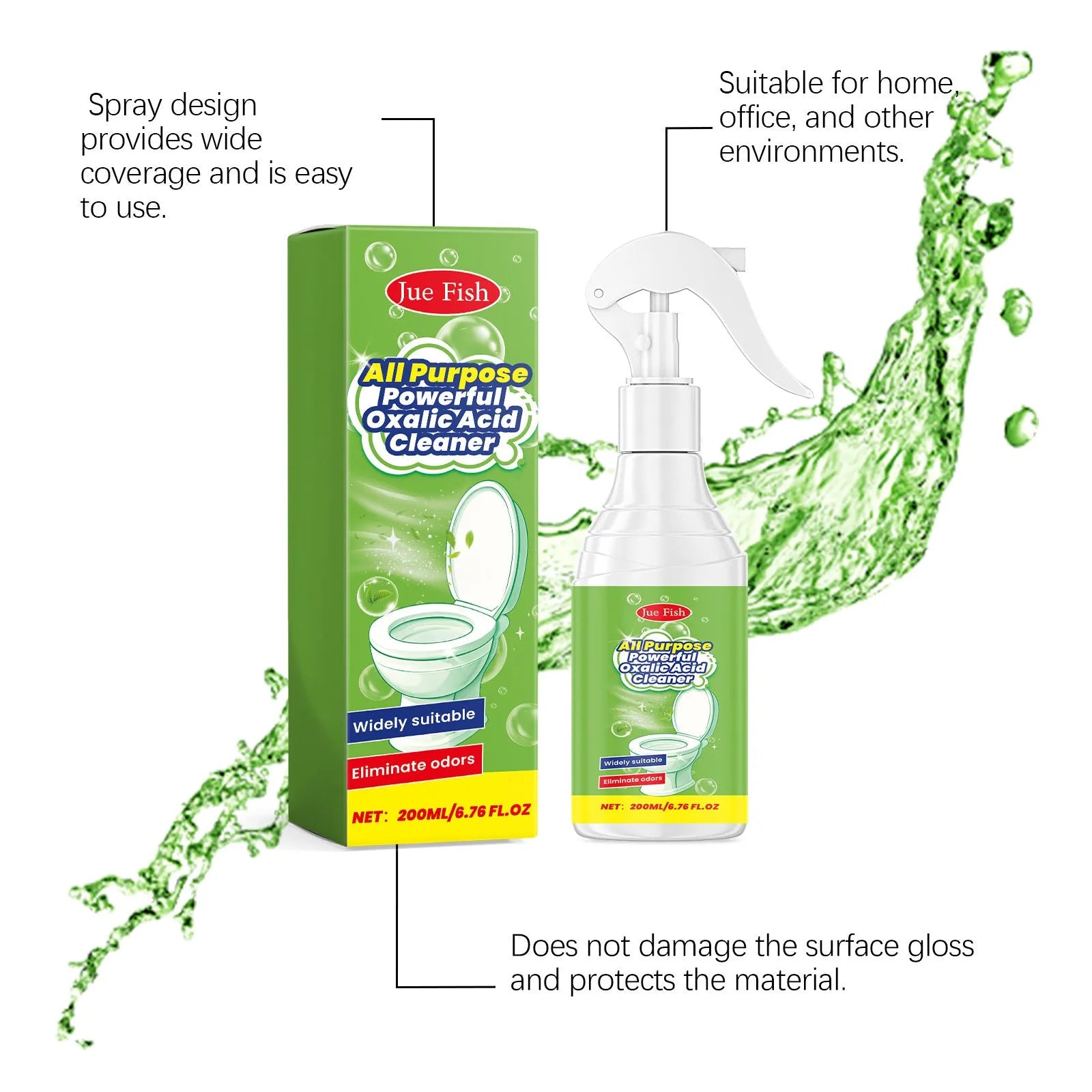 200ml multi-functional household grease cleaning spray bottle with degreaser formula.