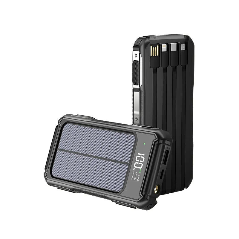 Military grade large capacity mobile power bank in black, green, or orange colour options