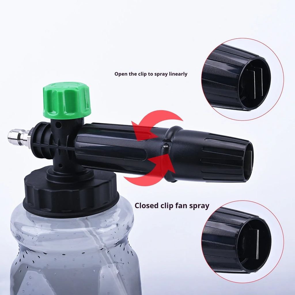 Small Green Hats economical high pressure car washing bubble watering can with ABS head and copper spray core