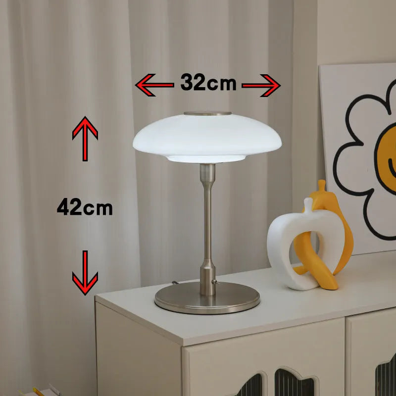 Vintage Korean style bedside atmosphere light in a choice of four colours on a metal lamp holder.