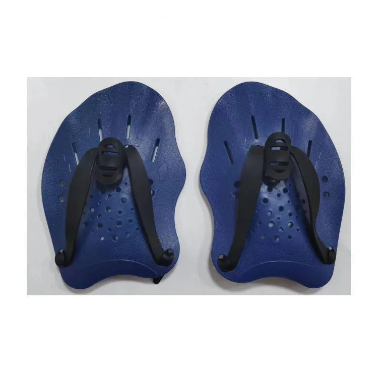 Swimming paddle training aids for freestyle stroke with webbed design in multiple colours