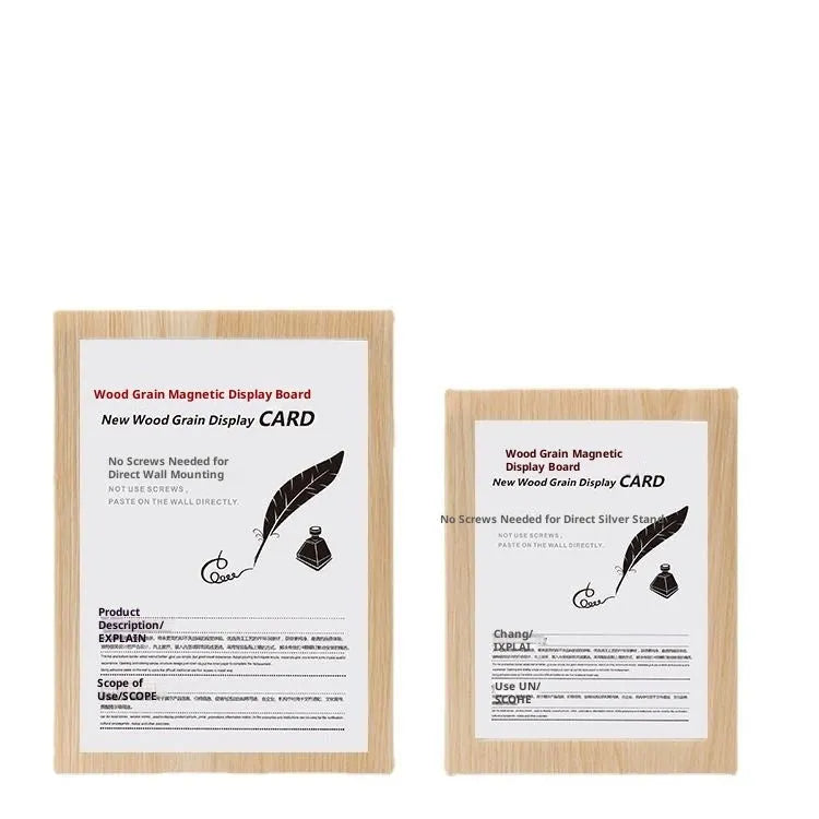 Magnetic PVC photo frame in rectangular American style for wall displays