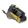 Black portable car tyre inflator with digital display for 12V vehicle operation