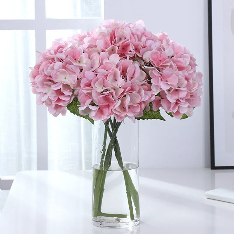 Simulated pincushion filming prop in white silk flower decoration, 43cm height