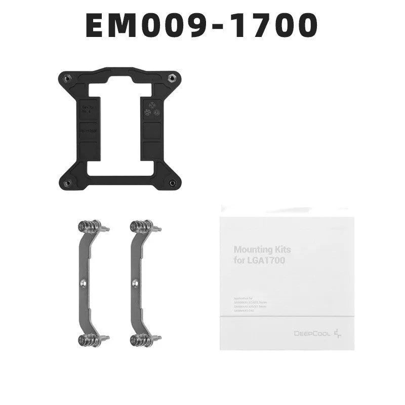 Element brand LGA 1700 CPU water cooling radiator fastener and cleaning alcohol bag.