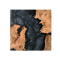 Nordic style wooden coasters in round and irregular shapes measuring 9.8cm