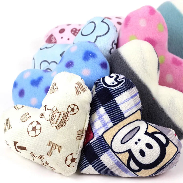 Soft plush chew toy pillow for small dogs and puppies 14x12cm