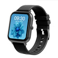 Smart watch with AMOLED display showing health metrics including heart rate, blood pressure and blood oxygen readings