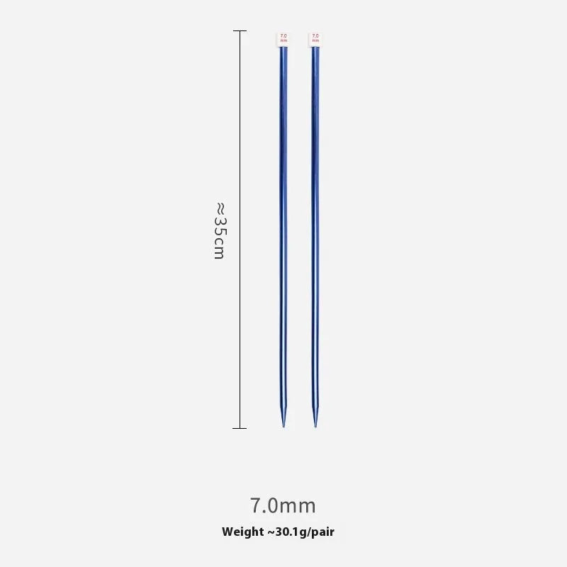 14-size crochet hook set with lengthened design and protective caps arranged by size