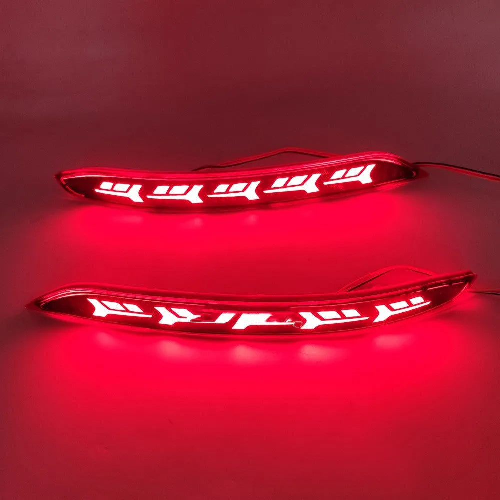 Volkswagen Sagitar rear bumper LED light with flowing water turn signal effect