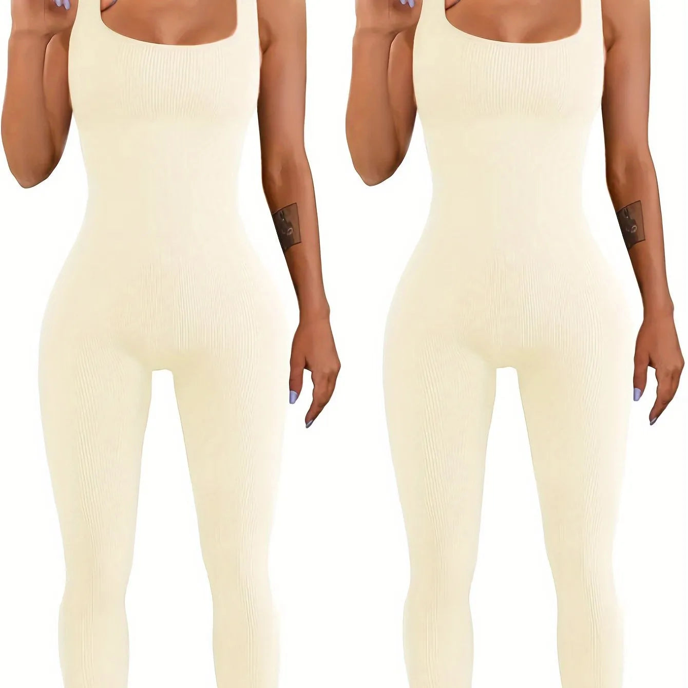 Women's long sleeve suspender tights in spandex with tank top and button details