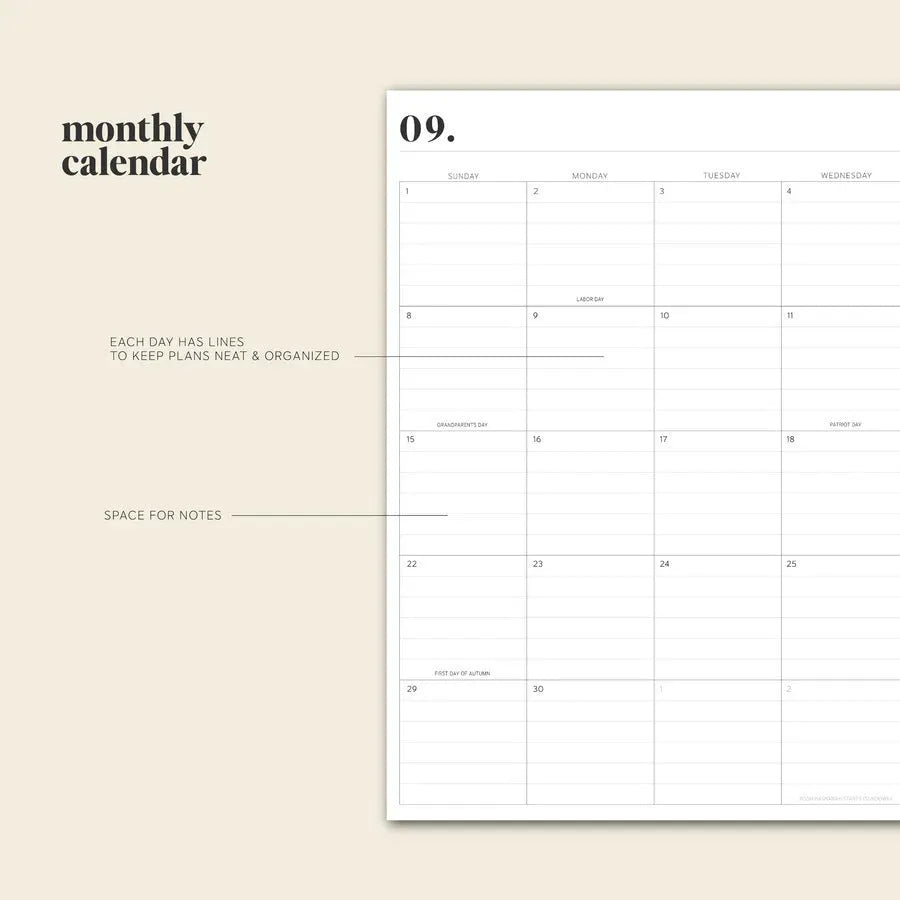 Cherry red coil notebook with daily schedule layout and spiral binding