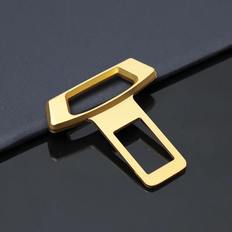 Metal car audio silencer insert shown in matte black, gold, and silver colour options.