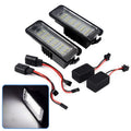 Pair of Volkswagen LED license plate light bulbs with SMD chips and connector for Golf, Polo, Phaeton.
