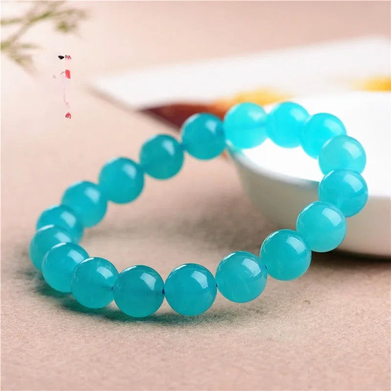 Natural grade 7A Amazonite scattered beads for jewellery making in ice colour grades
