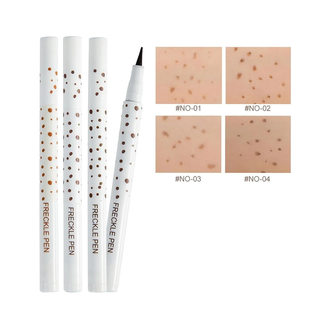 Dark brown freckle pen cosmetic marker for natural-looking waterproof freckles on face and body