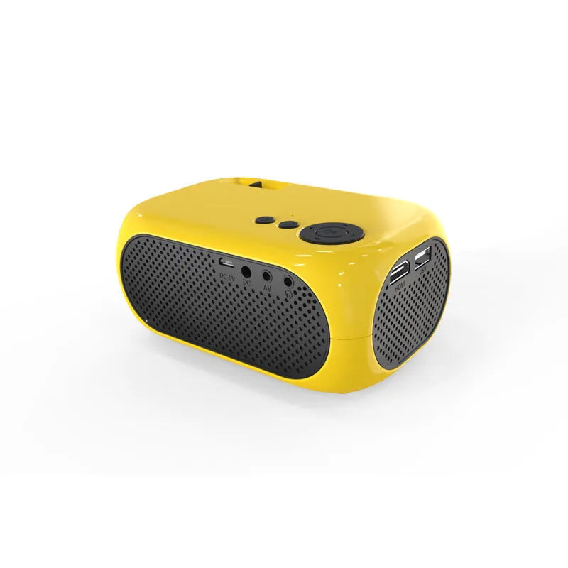 M24 micro mini portable LED projector in gold or white colour with 1080p HD support