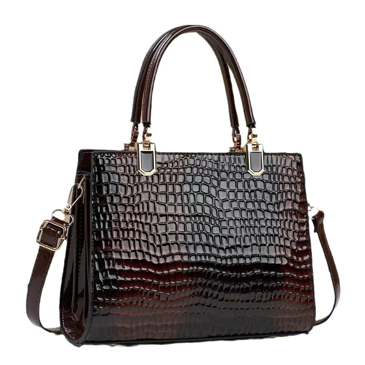 Women's large capacity one shoulder mom bag in soft PU leather with multiple internal compartments