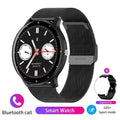 Call ZL02PRO smart watch in multiple colours including black, blue, pink, and yellow with AMOLED screen and touch buttons