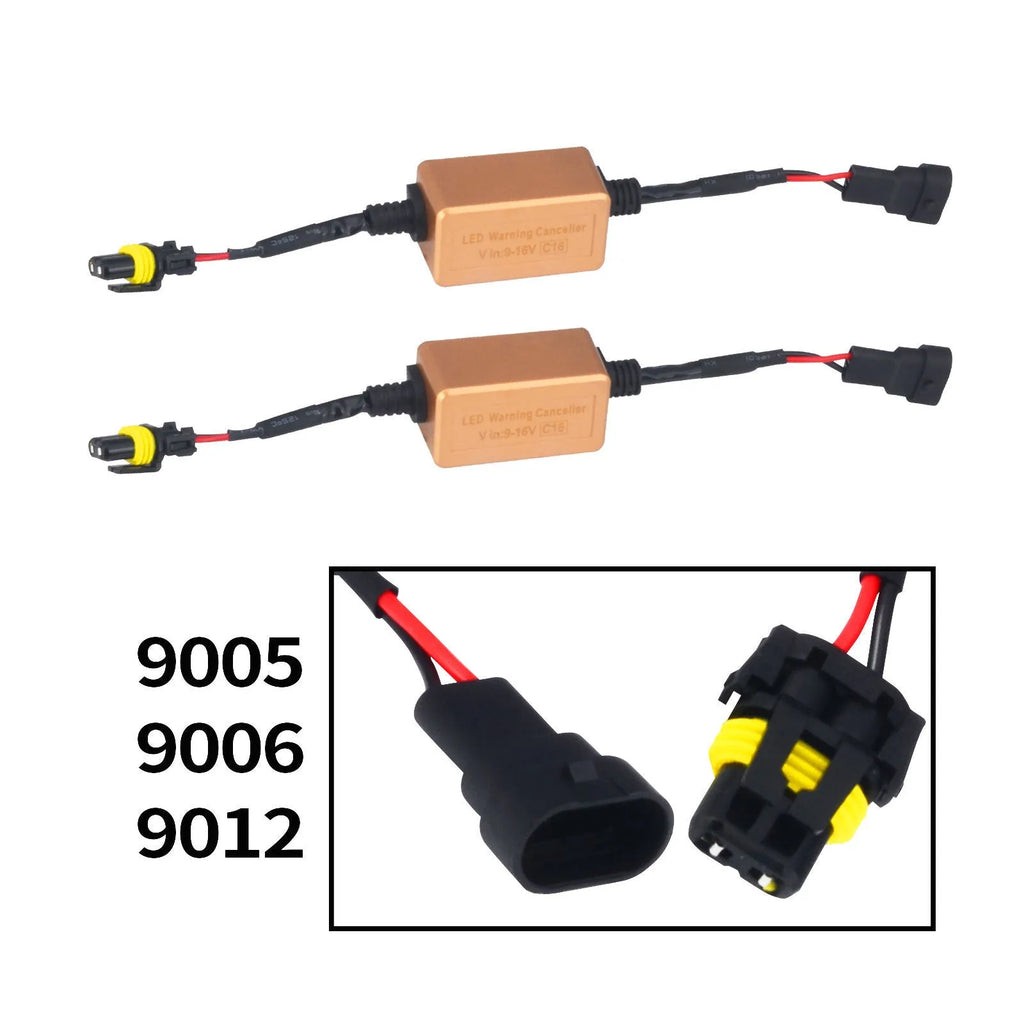 Black alloy H4 H7 H11 LED car headlight Canbus decoder for plug and play installation