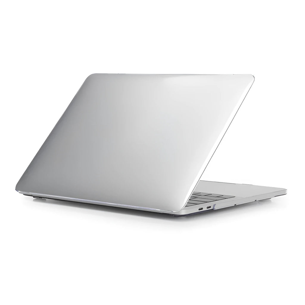 PC hard protective shell for MacBook Pro laptop in transparent and black colours