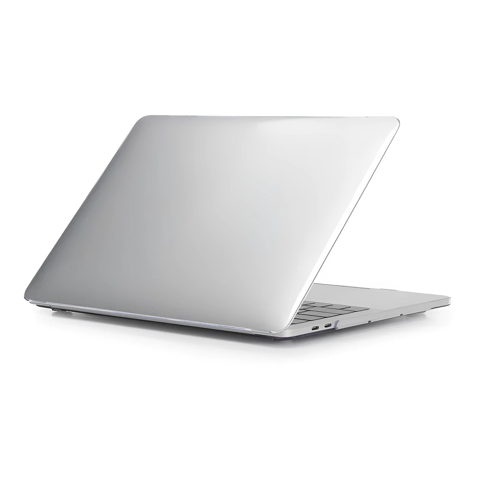 PC hard protective shell for MacBook Pro laptop in transparent and black colours
