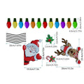 Christmas elk reflective magnetic car sticker with cartoon design in RFM026 colour with 6 threads