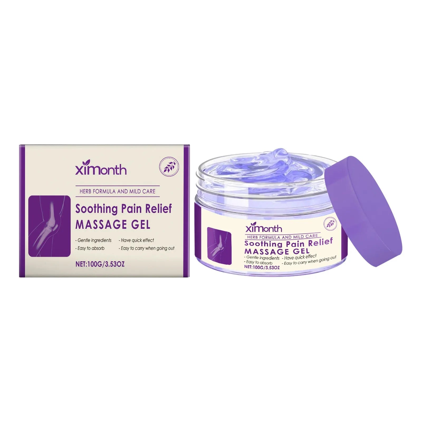 100g tube of joint and knee massage gel for daily body care application