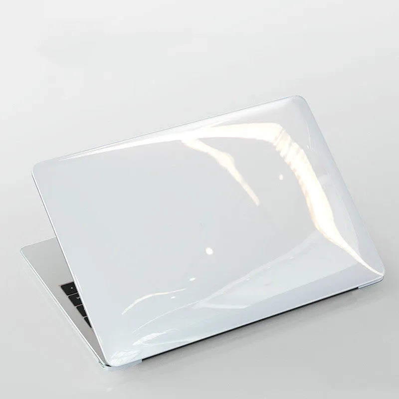 PC hard protective shell for MacBook Pro laptop in transparent and black colours
