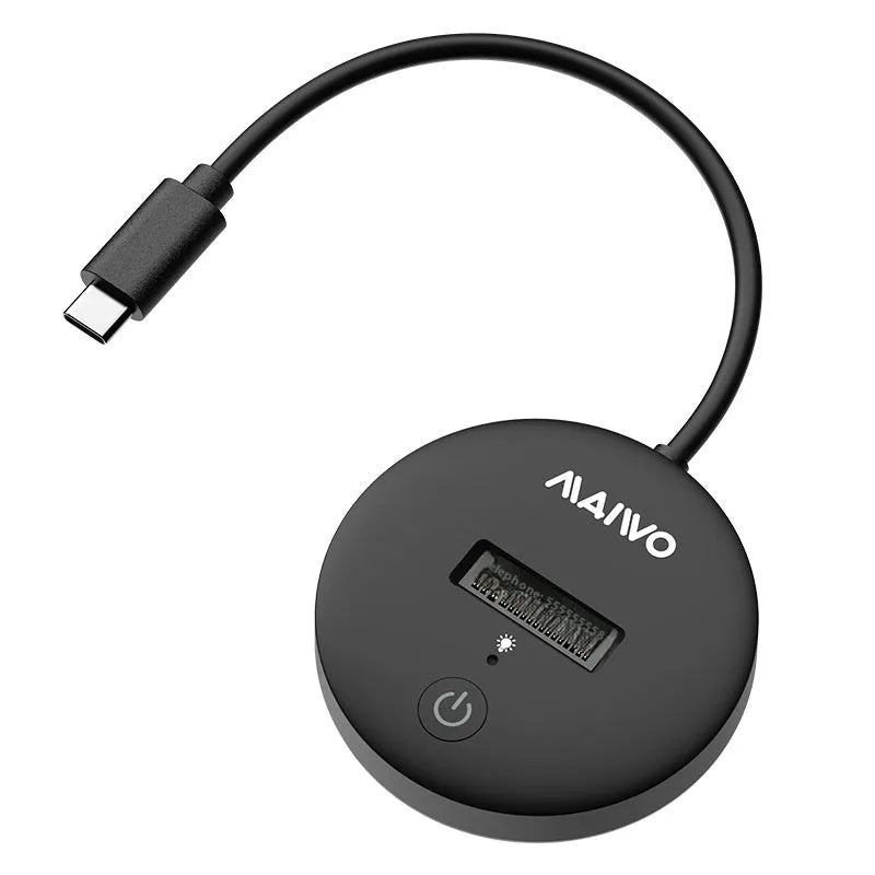 Black and Gray external solid state drives with Type-C connector for 10Gbps data transfer.