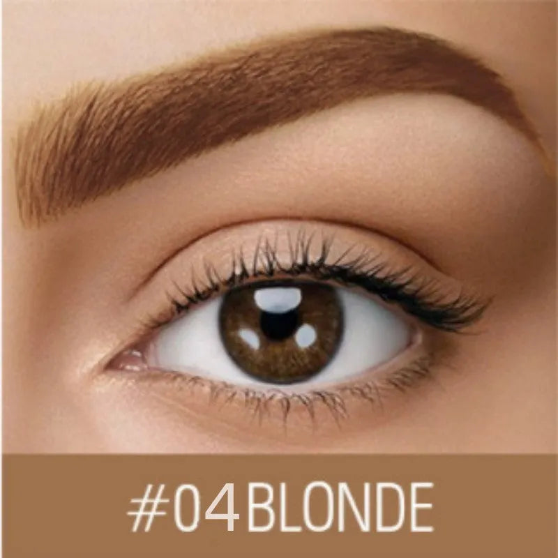 Waterproof eyebrow cream with quick-drying formula in dark grey and golden yellow shades