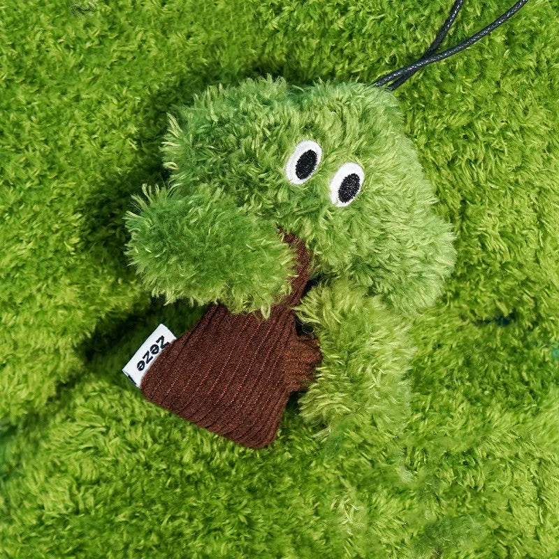 Pine tree shaped cat mint toy with dangling tease stick for chewing and interactive play