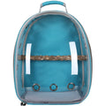 Portable bird carrier backpack in black with 32cm insertion rod for small parrots and myna birds
