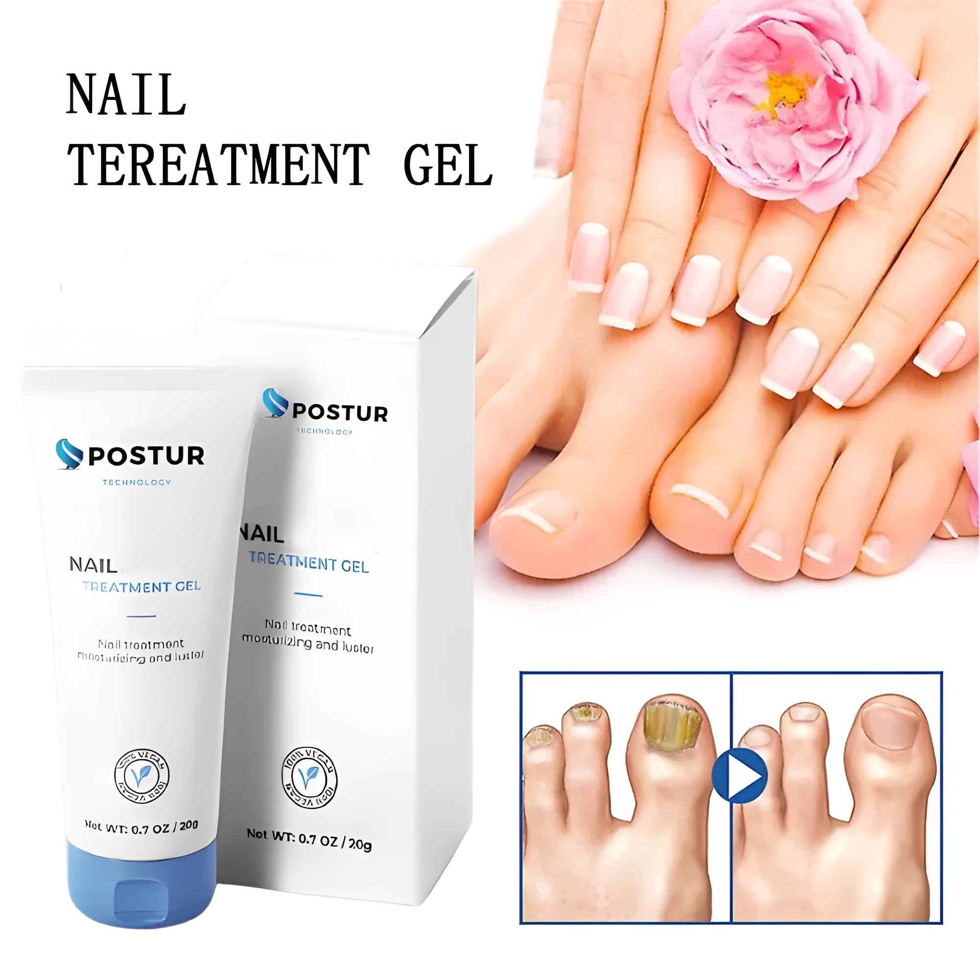 20g nail care gel in a container for DIY manicures and nail art.