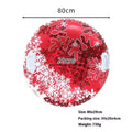 Outdoor winter PVC skiing ring with printed design in snow mountain pattern
