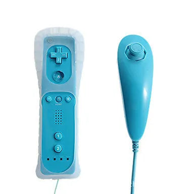 Wii left and right gamepad controller set with infrared sensor in multiple colour options
