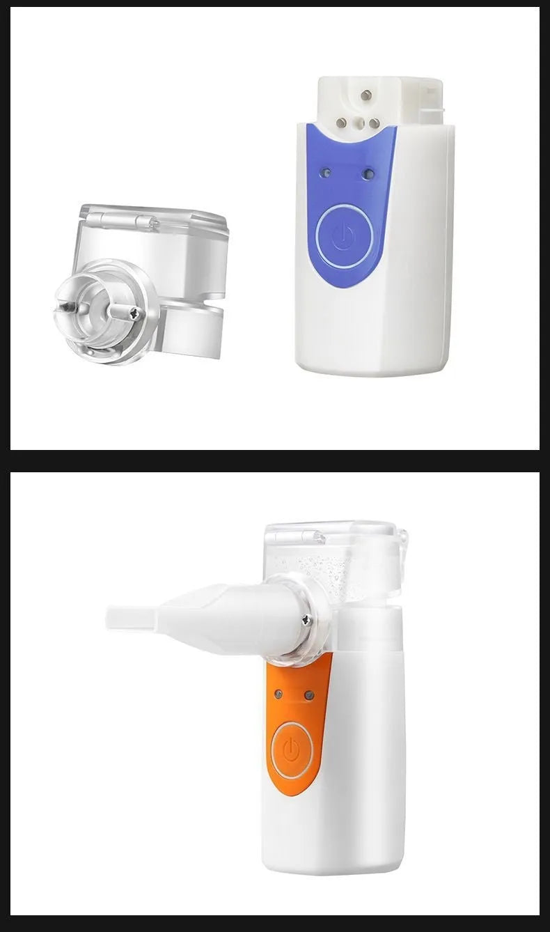 USB handheld household nebuliser spray machine with columnar shape and single fog outlet