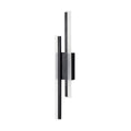 Gold finish double line wall lamp with LED light source measuring 500mm length