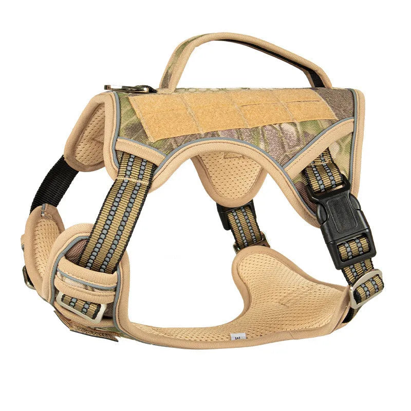 Oxford cloth tactical chest strap harness for working dogs in search and rescue operations